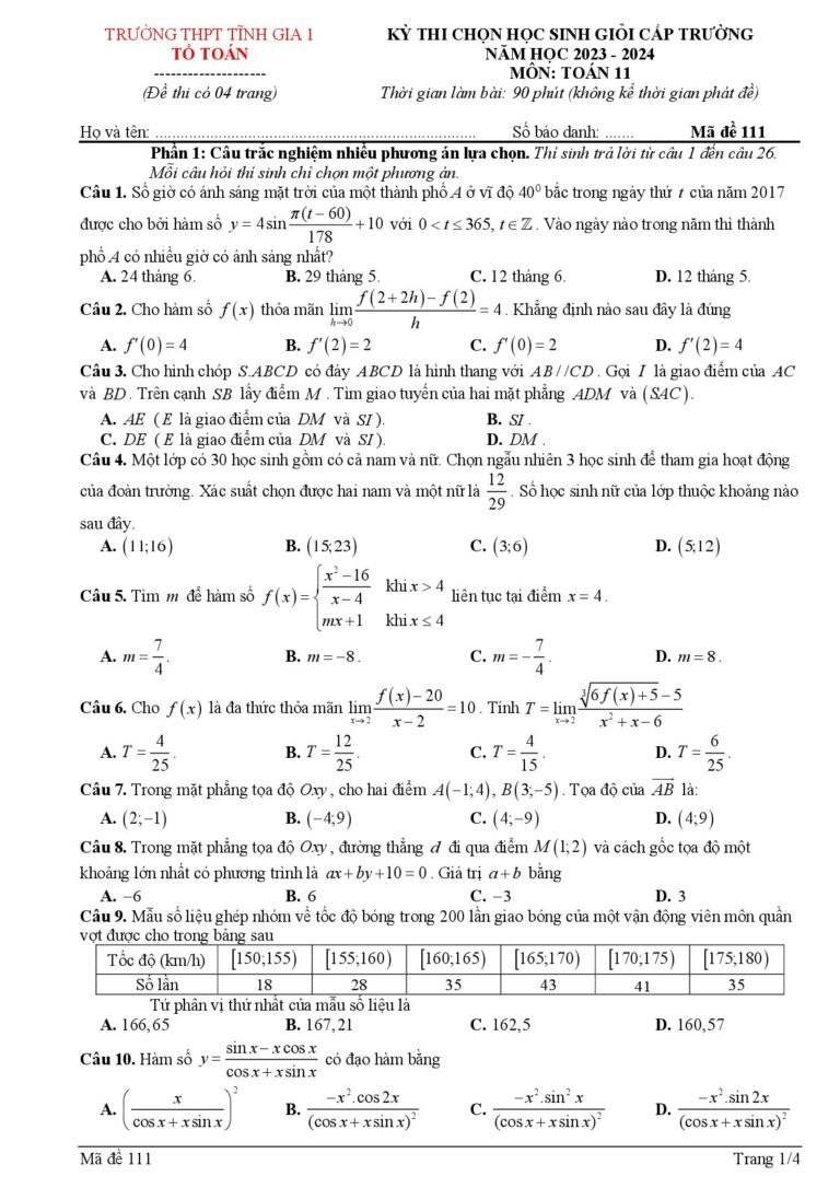 de-thi-hoc-sinh-gioi-toan-11-nam-hoc-2023-2024-truong-thpt-tinh-gia-1-thanh-hoa - Trang 1