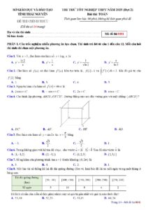 de-thi-thu-tot-nghiep-thpt-mon-toan-nam-2025-dot-2-tinh-thai-nguyen - Trang 1
