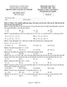 de-kiem-tra-hoc-ky-2-toan-khoi-10-nam-2024-2025-truong-thpt-nguyen-tat-thanh - Trang 1