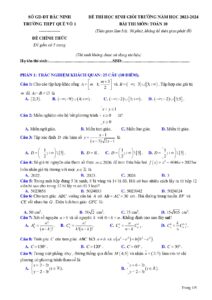 de-thi-hoc-sinh-gioi-toan-lop-10-nam-hoc-2023-2024-truong-thpt-que-vo-1 - Trang 1