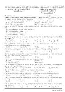 de-kiem-tra-thuong-xuyen-toan-lop-10-nam-hoc-2024-2025-truong-thpt-xuan-phuong - Trang 1