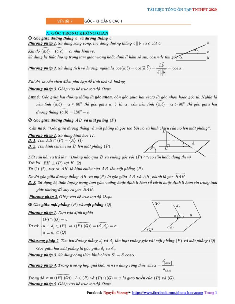 tong-on-tap-chuyen-de-goc-va-khoang-cach-trong-khong-gian-mon-toan-thi-tn-thpt-2020 - Trang 1