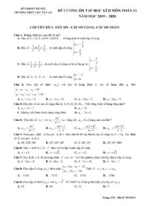 de-cuong-on-tap-hoc-ky-ii-toan-11-nam-hoc-2019-2020-truong-thpt-chu-van-an-ha-noi - Trang 1