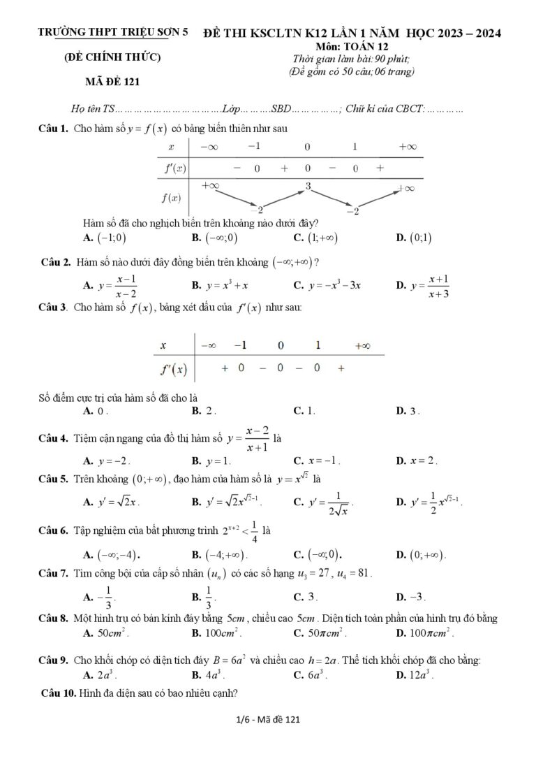 de-khao-sat-chat-luong-mon-toan-12-nam-hoc-2023-2024-truong-thpt-trieu-son-5 - Trang 1