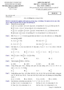 de-thi-hoc-ky-2-toan-lop-12-nam-2024-2025-truong-thcs-va-thpt-tri-duc - Trang 1