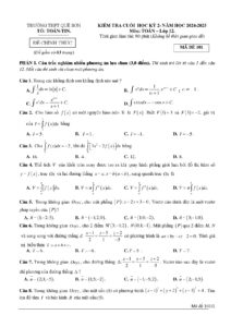 de-kiem-tra-cuoi-hoc-ky-2-mon-toan-lop-12-nam-2024-2025-truong-thpt-que-son-ma-de-101-va-102 - Trang 1