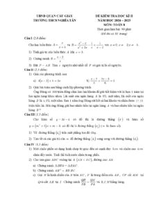 de-kiem-tra-hoc-ky-ii-toan-lop-8-nam-hoc-2024-2025-truong-thcs-nghia-tan - Trang 1