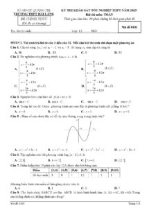 de-thi-khao-sat-tot-nghiep-thpt-mon-toan-lop-12-ma-de-0101-va-0102-nam-2025-truong-thpt-hai-lang - Trang 1