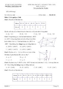 de-kiem-tra-hoc-ky-1-toan-lop-11-nam-hoc-2023-2024-truong-thpt-bao-loc - Trang 1