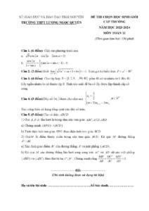 de-thi-chon-hoc-sinh-gioi-toan-lop-11-nam-hoc-2023-2024-truong-thpt-luong-ngoc-quyen-thai-nguyen - Trang 1