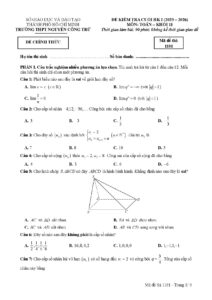de-kiem-tra-cuoi-hoc-ky-1-toan-khoi-11-nam-2025-2026-truong-thpt-nguyen-cong-tru - Trang 1