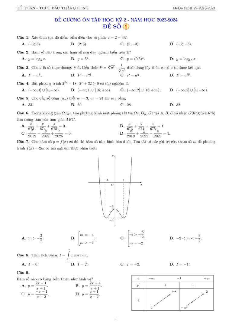bo-05-de-on-tap-kiem-tra-cuoi-hoc-ky-2-mon-toan-lop-12-nam-hoc-2023-2024-truong-thpt-bac-thang-long - Trang 1