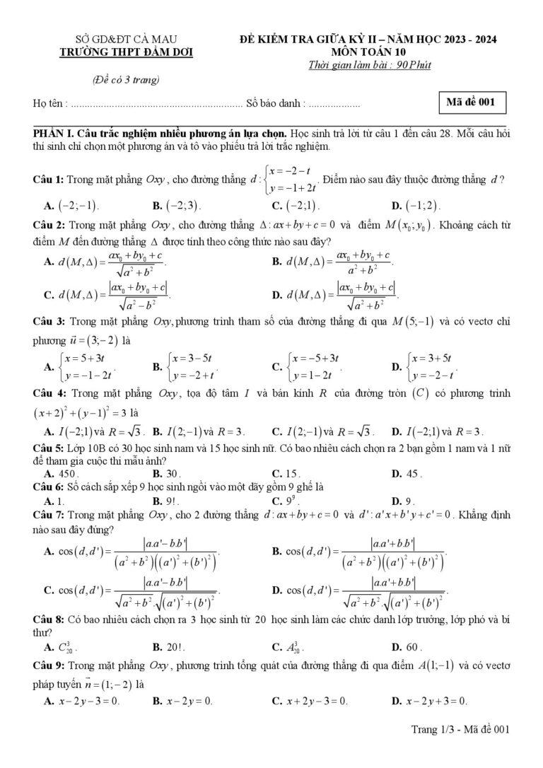 de-kiem-tra-giua-hoc-ky-2-mon-toan-10-nam-hoc-2023-2024-truong-thpt-dam-doi-ca-mau - Trang 1