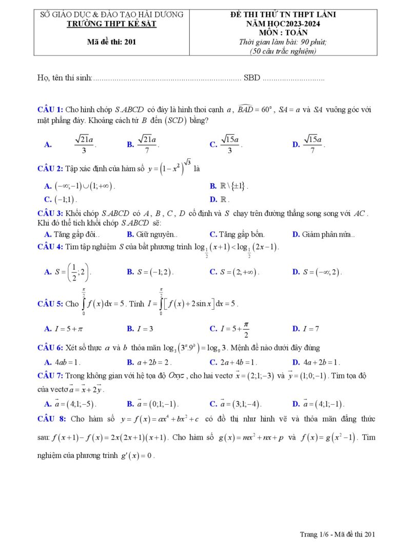 de-thi-thu-tot-nghiep-thpt-2024-mon-toan-truong-thpt-ke-sat-ma-de-201 - Trang 1