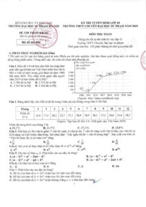 de-thi-tham-khao-tuyen-sinh-vao-lop-10-mon-toan-truong-chuyen-dai-hoc-su-pham-ha-noi-nam-hoc-2025-2026 - Trang 1