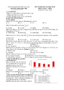 de-cuong-on-tap-hoc-ky-2-mon-toan-lop-6-nam-hoc-2024-2025-truong-thcs-phu-thi - Trang 1
