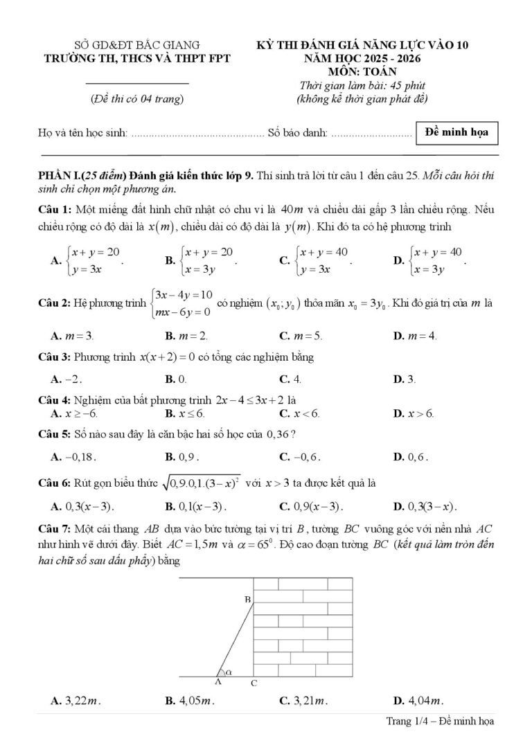 de-minh-hoa-ky-thi-danh-gia-nang-luc-toan-lop-9-nam-2025-2026-truong-fpt-bac-giang - Trang 1