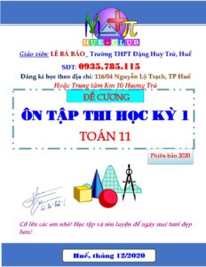 de-cuong-on-thi-hoc-ky-1-mon-toan-lop-11-thay-le-ba-bao - Trang 1