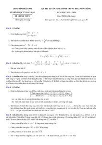 de-thi-tuyen-sinh-lop-10-mon-toan-nam-2025-2026-tinh-ha-nam-co-dap-an - Trang 1