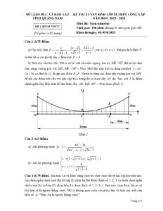 de-thi-tuyen-sinh-vao-lop-10-thpt-cong-lap-mon-toan-chuyen-nam-2025-2026-tinh-quang-nam - Trang 1