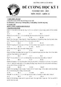 de-cuong-on-tap-cuoi-hoc-ky-1-mon-toan-lop-11-nam-hoc-2022-2023-truong-thpt-xuan-dinh - Trang 1