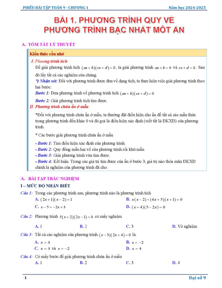 phieu-bai-tap-toan-9-chuong-1-phuong-trinh-va-he-phuong-trinh-bac-nhat - Trang 1