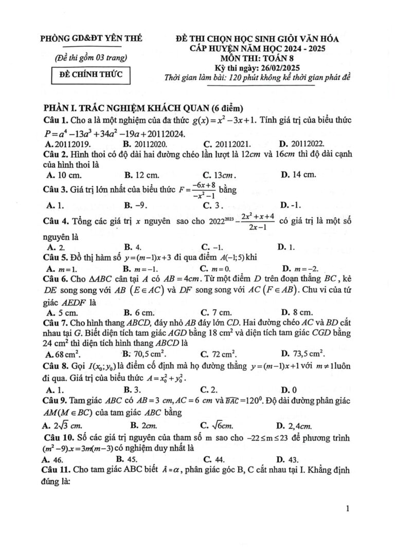 de-thi-chon-hoc-sinh-gioi-toan-lop-8-cap-huyen-nam-hoc-2024-2025 - Trang 1