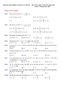 de-cuong-mon-toan-giua-hoc-ky-i-lop-11-nam-hoc-2021-2022-truong-nguyen-tat-thanh - Trang 1