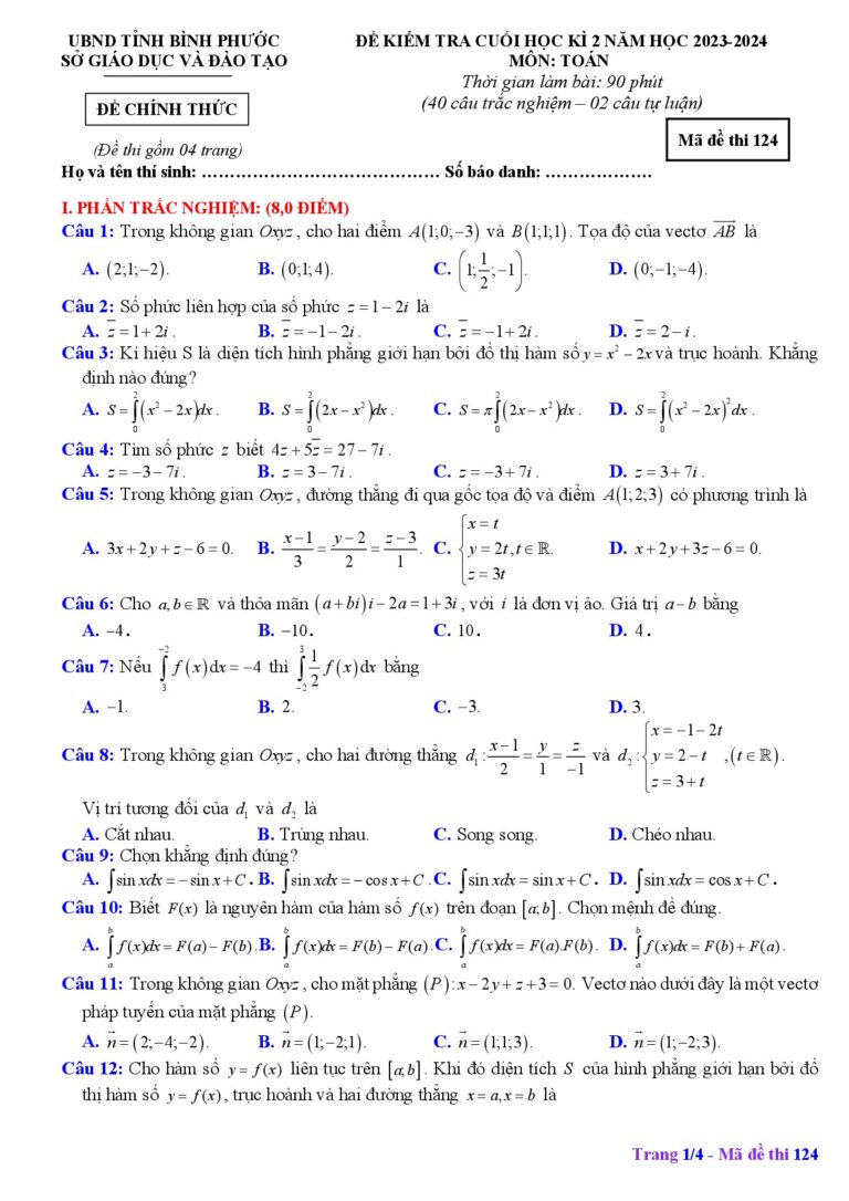 de-kiem-tra-cuoi-hoc-ky-2-toan-12-nam-hoc-2023-2024-so-giao-duc-binh-phuoc - Trang 1