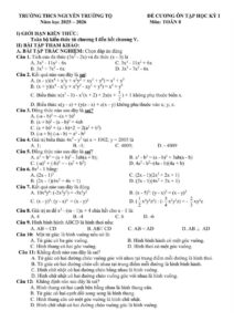 de-cuong-on-tap-hoc-ky-1-toan-lop-8-nam-hoc-2025-2026-truong-thcs-nguyen-truong-to - Trang 1