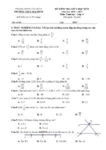 de-kiem-tra-giua-hoc-ky-ii-toan-lop-6-nam-2024-2025-truong-thcs-mai-dich - Trang 1