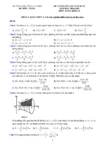 de-cuong-on-tap-cuoi-ky-2-mon-toan-khoi-12-nam-hoc-2024-2025 - Trang 1