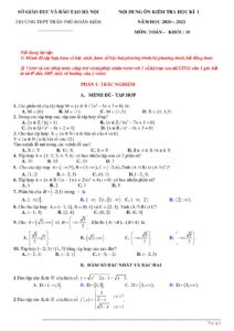 noi-dung-on-tap-hoc-ky-1-toan-10-truong-thpt-tran-phu-nam-hoc-2020-2021 - Trang 1