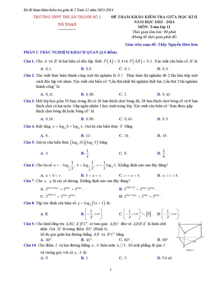 bo-de-tham-khao-kiem-tra-giua-hoc-ky-2-toan-11-nam-hoc-2023-2024-truong-thpt-thuan-thanh-so-1 - Trang 1