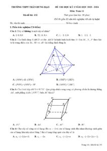 de-kiem-tra-hoc-ky-1-mon-toan-lop-11-nam-hoc-2023-2024-truong-thpt-tran-hung-dao - Trang 1