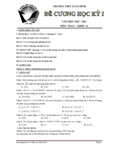 de-cuong-on-tap-cuoi-hoc-ky-1-mon-toan-10-nam-hoc-2022-2023-truong-thpt-xuan-dinh - Trang 1