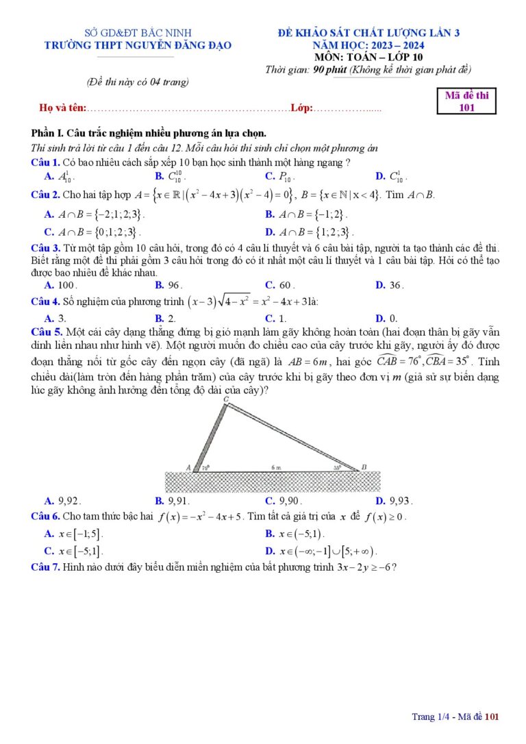 de-khao-sat-chat-luong-toan-lop-10-lan-3-nam-hoc-2023-2024-truong-thpt-nguyen-dang-dao - Trang 1
