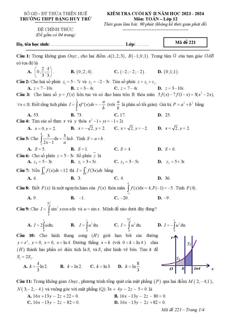 de-kiem-tra-cuoi-hoc-ky-2-mon-toan-lop-12-nam-hoc-2023-2024-truong-thpt-dang-huy-tru - Trang 1