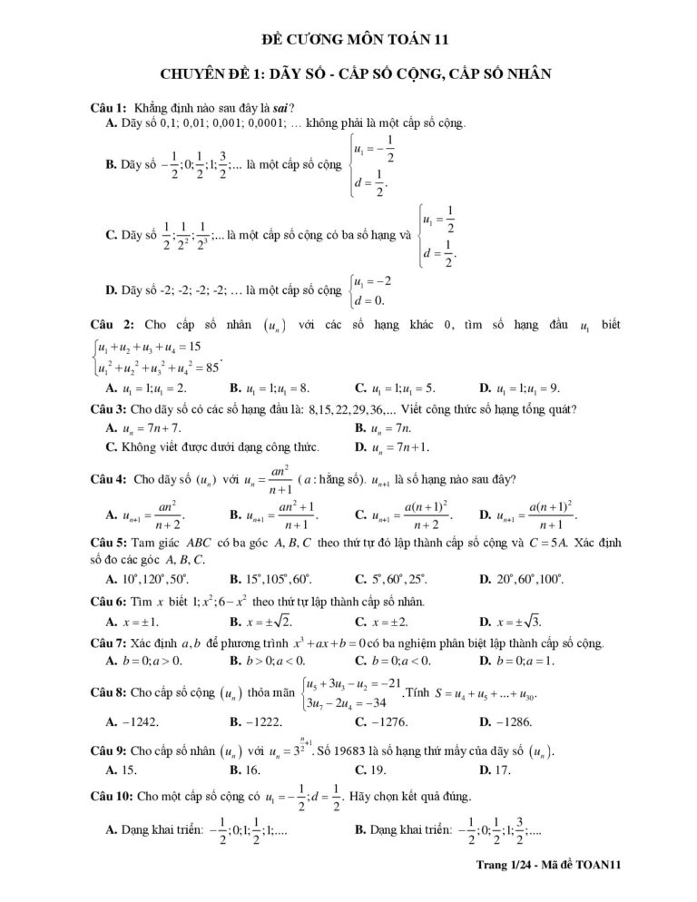de-cuong-on-tap-toan-11-hoc-ky-2-nam-hoc-2017-2018-truong-thpt-chu-van-an-ha-noi - Trang 1