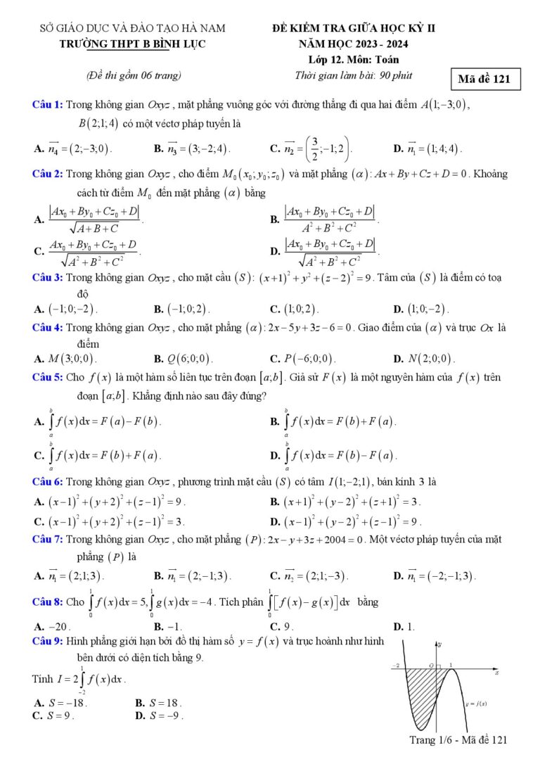 de-kiem-tra-giua-hoc-ky-2-mon-toan-12-nam-hoc-2023-2024-truong-thpt-b-binh-luc - Trang 1
