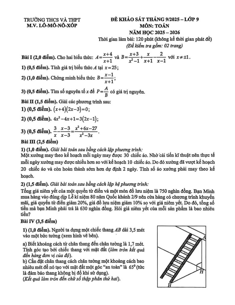 de-khao-sat-thang-9-mon-toan-lop-9-nam-hoc-2025-2026 - Trang 1