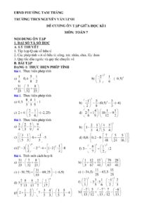 de-cuong-on-tap-giua-hoc-ky-1-toan-lop-7-truong-thcs-nguyen-van-linh - Trang 1