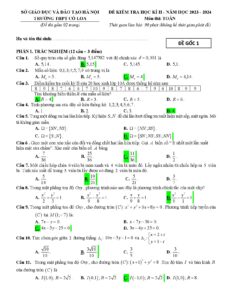 de-kiem-tra-hoc-ki-ii-toan-lop-10-nam-hoc-2023-2024-truong-thpt-co-loa - Trang 1