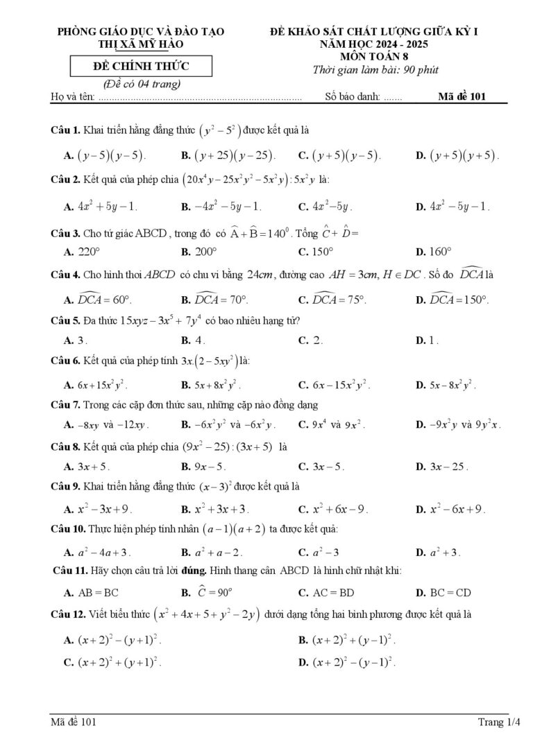 de-khao-sat-chat-luong-giua-ky-1-mon-toan-lop-8-nam-hoc-2024-2025-ma-de-101 - Trang 1