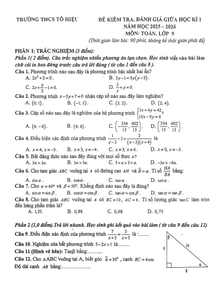 de-kiem-tra-giua-hoc-ky-1-toan-lop-9-nam-hoc-2025-2026-truong-thcs-to-hiet - Trang 1