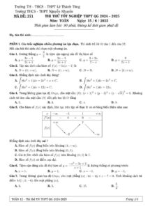 de-thi-thu-tot-nghiep-thpt-quoc-gia-mon-toan-nam-2024-2025 - Trang 1