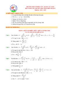 de-cuong-on-tap-giua-hoc-ky-2-mon-toan-lop-9-nam-hoc-2024-2025 - Trang 1