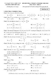 de-kiem-tra-cuoi-hoc-ky-1-mon-toan-lop-11-nam-hoc-2023-2024-truong-thpt-phu-loc - Trang 1