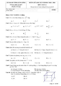 de-on-tap-kiem-tra-giua-hoc-ky-2-toan-lop-11-nam-hoc-2023-2024-truong-thpt-le-thuy - Trang 1
