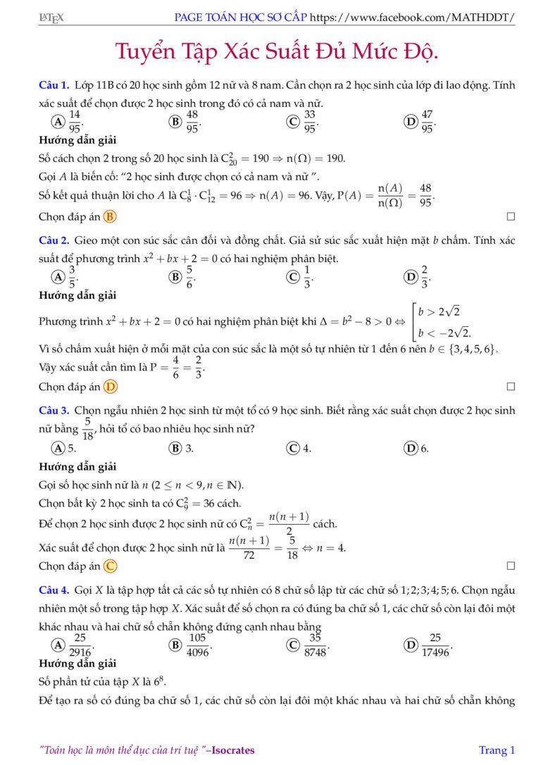 tuyen-tap-171-bai-toan-xac-suat-co-dap-an-va-loi-giai-chi-tiet-toan-11 - Trang 1